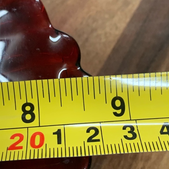 Vintage Anchor Hocking Old Cafe Royal Ruby Red Plate Candy Dish Bowl - Picture 11 of 11